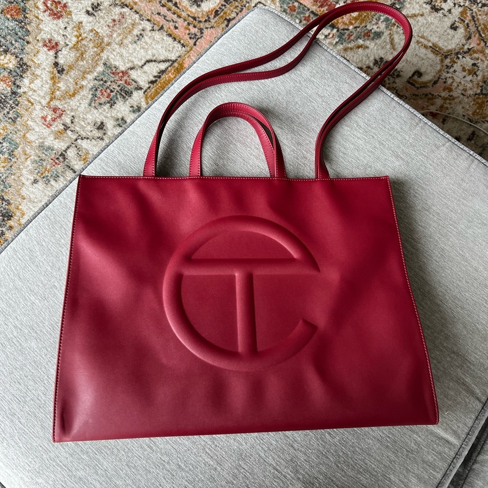 Like New Oxblood Telfar Tote, Large / Jumbo